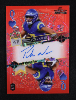 Puka Nacua 2024 Wild Card 5 Card Draw Queen of Hearts Kaleidoscope Red #PNA #1/1 at PristineAuction.com