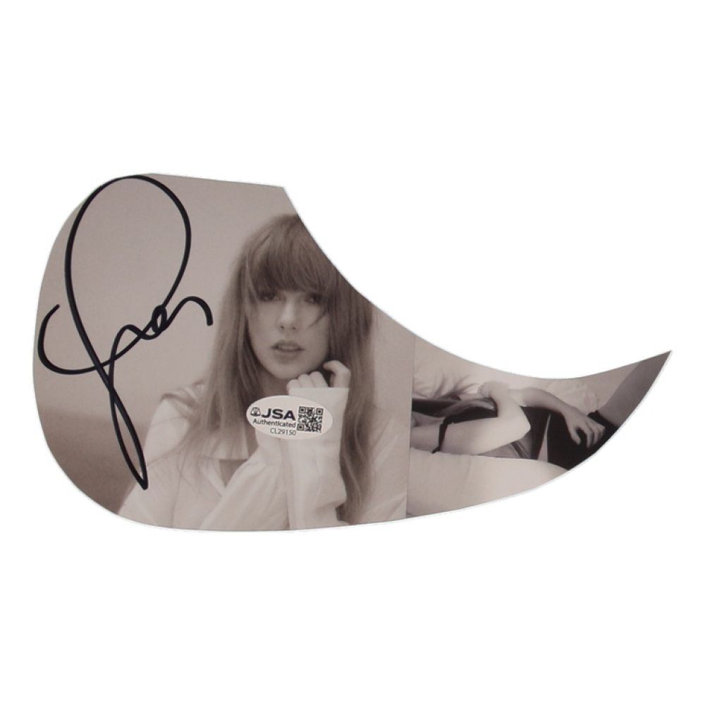 Taylor Swift Signed Acoustic Guitar Pick Guard (JSA) at PristineAuction.com