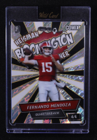 Fernando Mendoza 2025 Wild Card Comix BLOOMINGTON Silver Black & White Island Foil #ACBL-FM02 #4/4 RC at PristineAuction.com