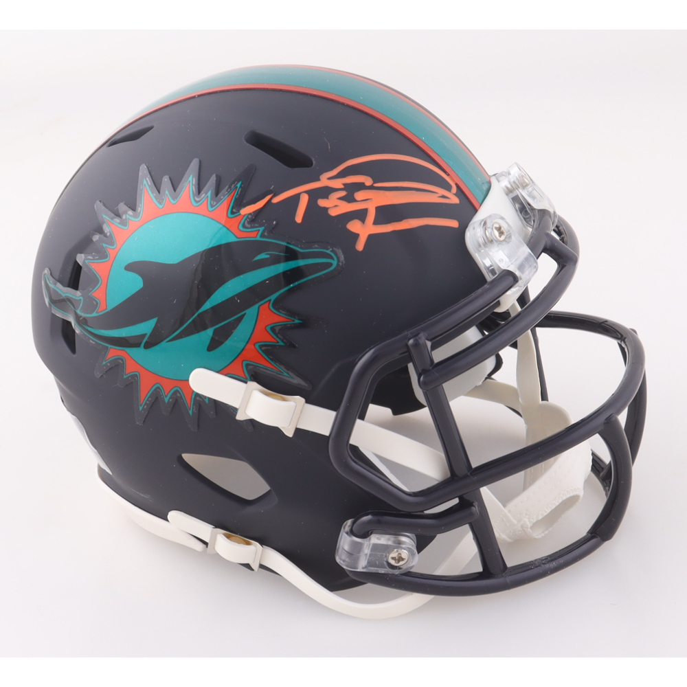Tua Tagovailoa Signed Dolphins Speed Mini Helmet (Fanatics) at PristineAuction.com