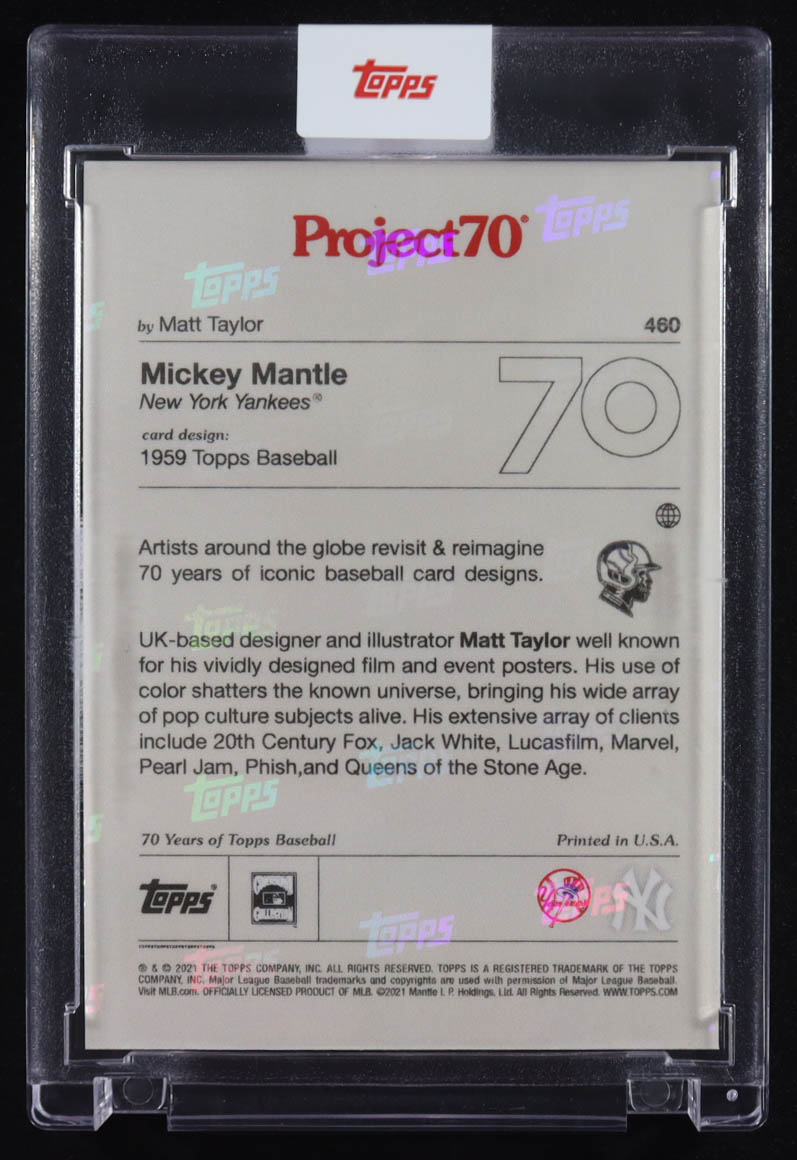 Mickey Mantle 2021 Topps Project70 #460 Matt Taylor at PristineAuction.com Mickey Mantle 2021 Topps Project70 #460 Matt Taylor at PristineAuction.com
