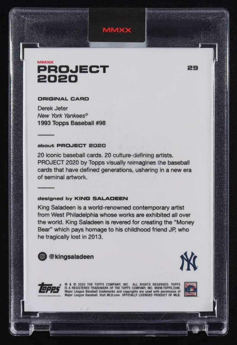 Derek Jeter 2020 Topps Project 2020 #29 King Saldeen at PristineAuction.com Derek Jeter 2020 Topps Project 2020 #29 King Saldeen at PristineAuction.com