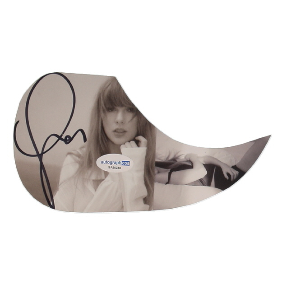 Taylor Swift Signed Acoustic Guitar Pick Guard (ACOA) at PristineAuction.com