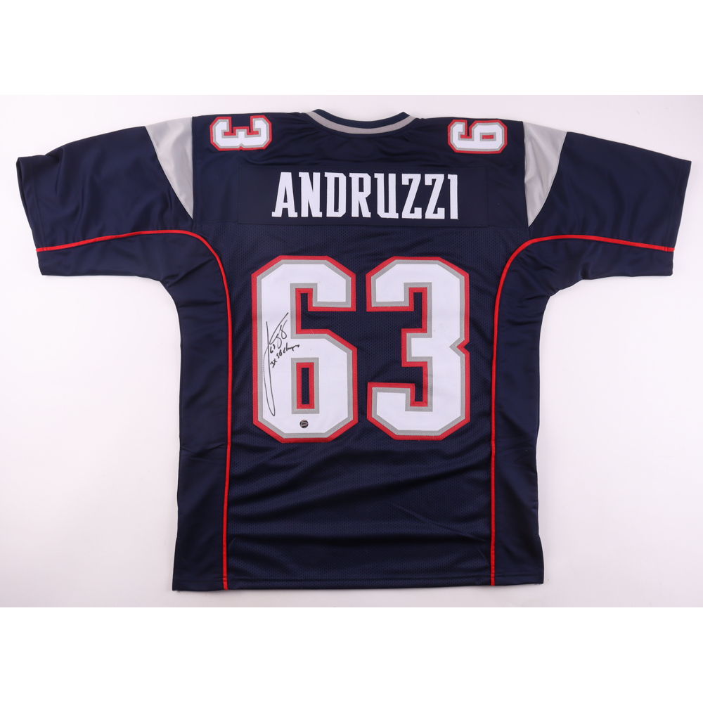 Joe Andruzzi Signed Jersey Inscribed "3x SB Champs" (AWM) at PristineAuction.com