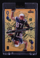 Rob Gronkowski 2024 Wild Card 5 Card Draw Stacked Deck 2-Up Queen Of Diamonds Gold Lazer #SDPC-RGN #1/1 at PristineAuction.com