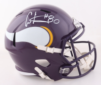 Cris Carter Signed Vikings Full-Size Speed Helmet (Beckett) at PristineAuction.com