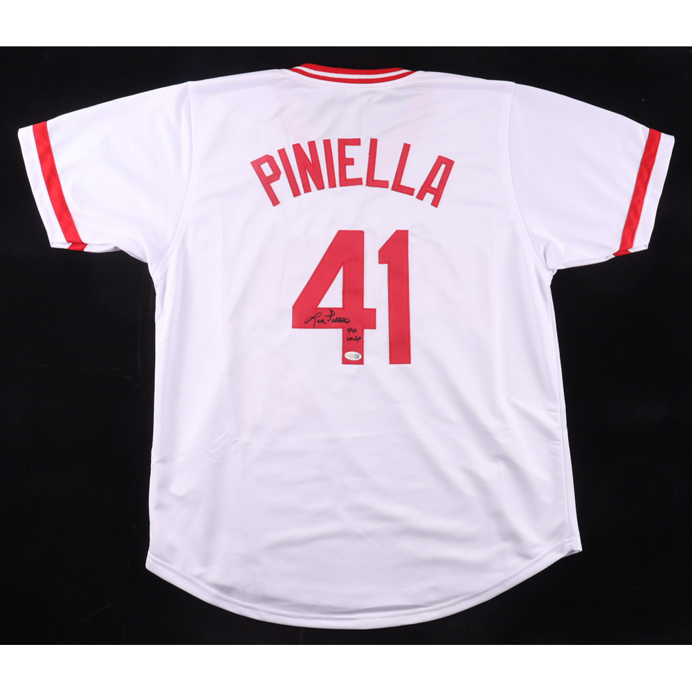 Lou Piniella Signed Jersey Inscribed "90 WSC" (JSA) at PristineAuction.com