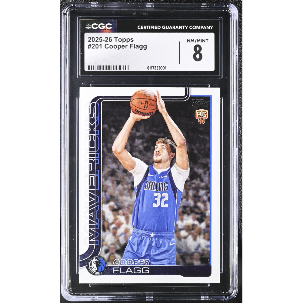 Cooper Flagg 2025-26 Topps #201 RC (CGC 8) at PristineAuction.com