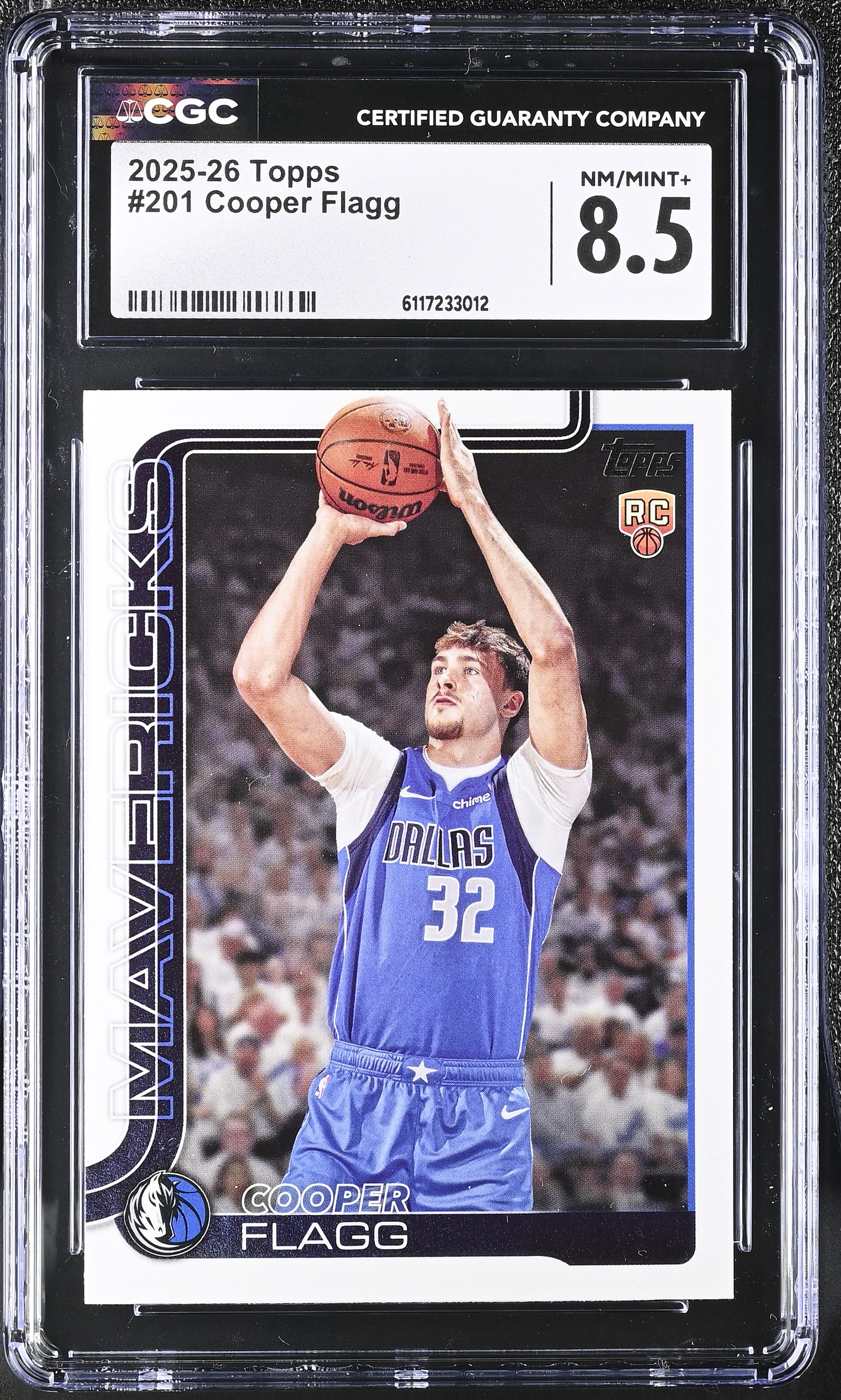 Cooper Flagg 2025-26 Topps #201 RC (CGC 8.5) at PristineAuction.com Cooper Flagg 2025-26 Topps #201 RC (CGC 8.5) at PristineAuction.com