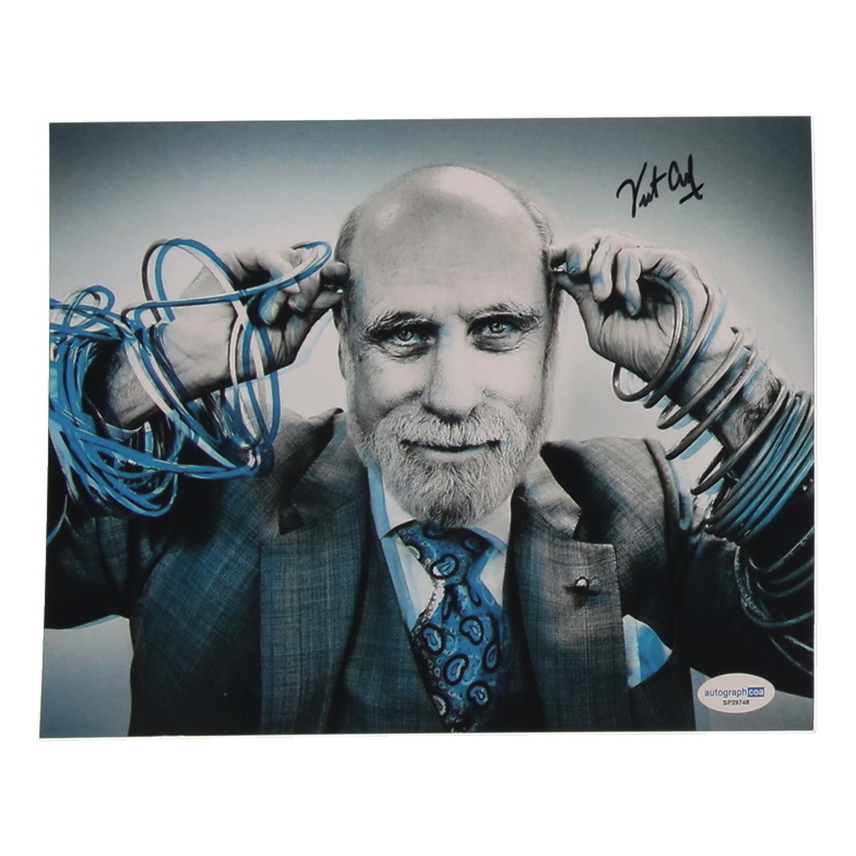 Vinton Cerf Signed 8x10 Photo (ACOA) at PristineAuction.com Vinton Cerf Signed 8x10 Photo (ACOA) at PristineAuction.com