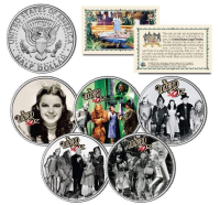 "Wizard of Oz" Set of (5) JFK Kennedy Half Dollar U.S. Coins at PristineAuction.com