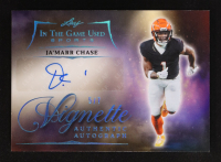 Ja'Marr Chase 2025 Leaf In The Game Used Vignette Authentic Autographs #VJMC #5/7 at PristineAuction.com