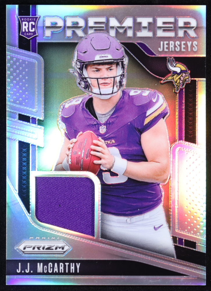 JJ McCarthy 2024 Panini Prizm Premier Jerseys #8 RC