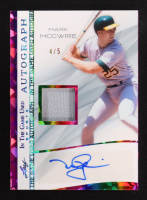 Mark McGwire 2025 Leaf In the Game Used Sports Autograph Memorabilia Crystal Rainbow #IGAMM1 #4/5 at PristineAuction.com