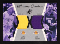 Derek Fisher / Kobe Bryant 2003-04 Upper Deck Finite Elements Warmups #FE30 at PristineAuction.com