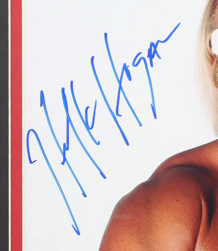 Hulk Hogan Signed WWE Custom Framed Photo Display (Beckett) at PristineAuction.com Hulk Hogan Signed WWE Custom Framed Photo Display (Beckett) at PristineAuction.com
