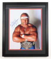 Hulk Hogan Signed WWE Custom Framed Photo Display (Beckett) at PristineAuction.com