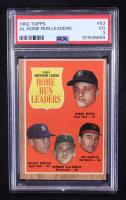 Roger Maris / Mickey Mantle / Jim Gentile / Harmon Killebrew 1962 Topps #53 AL Home Run Leaders (PSA 3) at PristineAuction.com