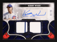 Kerry Wood 2025 Topps Tier One Relic Autographs Blue Dual Relics #AT1RKW #30/99 at PristineAuction.com