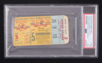 1956 World Series Don Larsen Perfect Game 5 Ticket Stub (PSA 1) at PristineAuction.com
