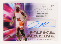 Dennis Rodman 2025 Leaf ITG Used Sports Pure Adrenaline Autographs Rose Gold #PADR1 #4/5 at PristineAuction.com