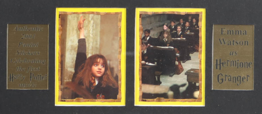 Harry Potter and Hermione Granger "Harry Potter and the Philosopher's Stone" Custom Framed Display at PristineAuction.com Harry Potter and Hermione Granger "Harry Potter and the Philosopher's Stone" Custom Framed Display at PristineAuction.com