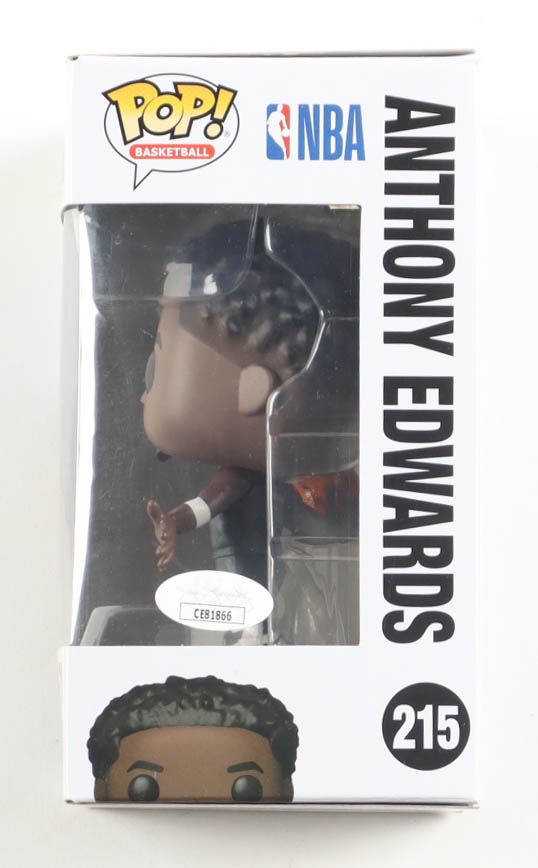 Anthony Edwards Signed Timberwolves #215 Funko Pop! Vinyl Figure (JSA) at PristineAuction.com Anthony Edwards Signed Timberwolves #215 Funko Pop! Vinyl Figure (JSA) at PristineAuction.com