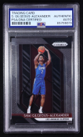 Shai Gilgeous-Alexander Signed 2018-19 Panini Prizm #184 RC (PSA) at PristineAuction.com