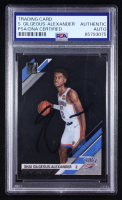 Shai Gilgeous-Alexander Signed 2020 Panini Donruss Clearly #30 (PSA) at PristineAuction.com
