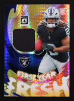 Ashton Jeanty 2025 Donruss Optic First Year Fresh Jerseys Blue Hyper #6 RC at PristineAuction.com