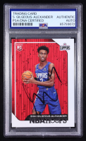 Shai Gilgeous-Alexander Signed 2018-19 Panini NBA Hoops #262 RC (PSA) at PristineAuction.com