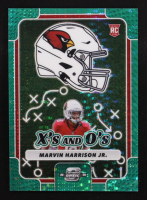 Marvin Harrison Jr. 2024 Panini Contenders Optic Xs and Os Green Pulsar #1 #16/30 RC at PristineAuction.com