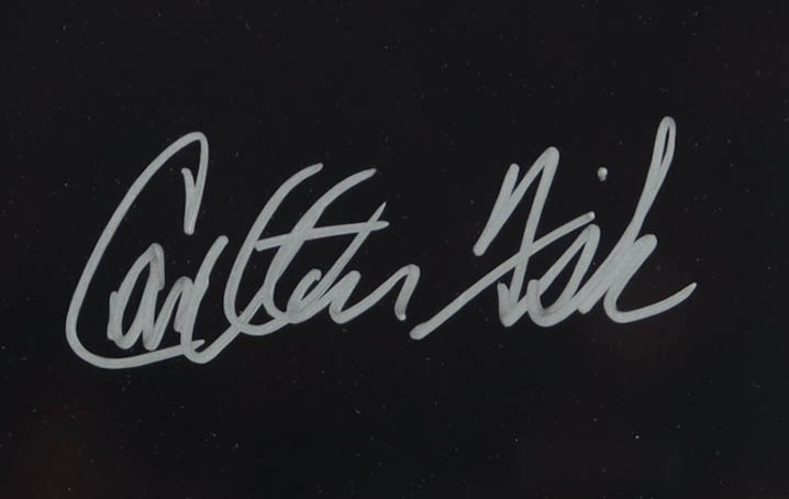 Carlton Fisk Signed Red Sox Custom Framed Photo Display (AIV) at PristineAuction.com Carlton Fisk Signed Red Sox Custom Framed Photo Display (AIV) at PristineAuction.com