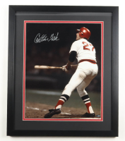 Carlton Fisk Signed Red Sox Custom Framed Photo Display (AIV) at PristineAuction.com