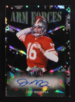Joe Montana 2025 Leaf Metal Arm Forces Autographs Prismatic Black #AFJM1 #2/2 at PristineAuction.com