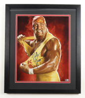Hulk Hogan Signed WWE Custom Framed Photo Display (Beckett) at PristineAuction.com