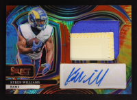 Kyren Williams 2024 Select Jumbo Signature Swatches Prizm Tie Dye #6 #14/25 at PristineAuction.com