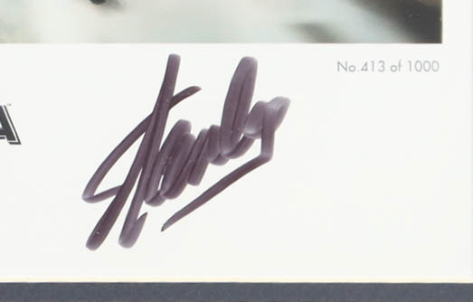 Stan Lee Signed LE "Captain America: The Winter Soldier" Custom Framed Art Print (PSA) at PristineAuction.com Stan Lee Signed LE "Captain America: The Winter Soldier" Custom Framed Art Print (PSA) at PristineAuction.com