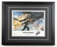 Stan Lee Signed LE "Captain America: The Winter Soldier" Custom Framed Art Print (PSA) at PristineAuction.com