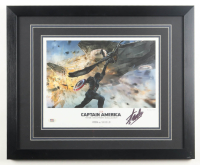 Stan Lee Signed LE "Captain America: The Winter Soldier" Custom Framed Art Print (PSA) at PristineAuction.com