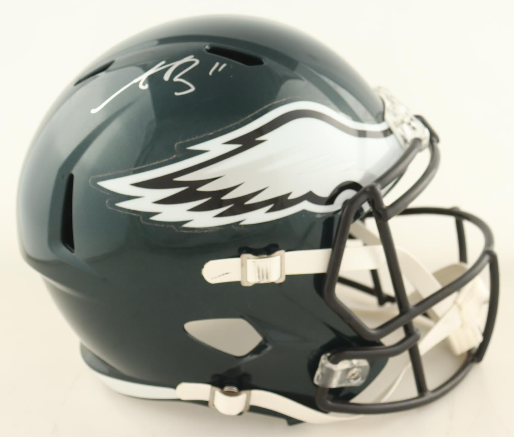 AJ Brown Signed Eagles Full-Size Speed Helmet (Beckett) at PristineAuction.com AJ Brown Signed Eagles Full-Size Speed Helmet (Beckett) at PristineAuction.com