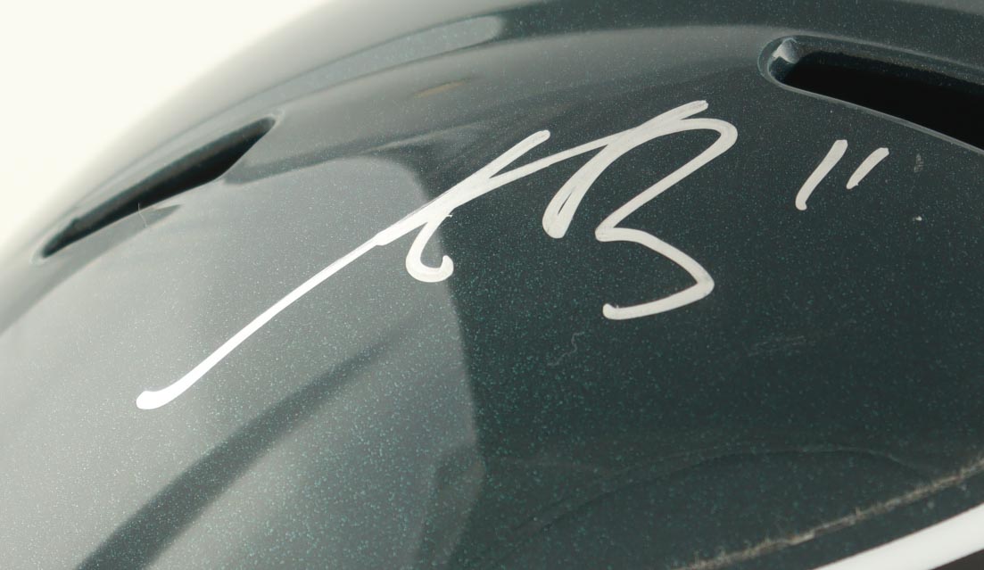 AJ Brown Signed Eagles Full-Size Speed Helmet (Beckett) at PristineAuction.com AJ Brown Signed Eagles Full-Size Speed Helmet (Beckett) at PristineAuction.com