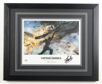Stan Lee Signed LE "Captain America: The Winter Soldier" Custom Framed Art Print (PSA) at PristineAuction.com