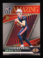 Drake Maye 2024 Panini Illusions Amazing Red #2 #24/99 RC at PristineAuction.com