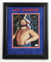 "Hacksaw" Jim Duggan Signed Custom Framed Photo Display Inscribed "USA!" (JSA) at PristineAuction.com