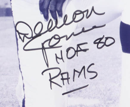 Deacon Jones Signed Rams Custom Framed Photo Display Inscribed "HOF 80" & "Rams" (JSA) at PristineAuction.com Deacon Jones Signed Rams Custom Framed Photo Display Inscribed "HOF 80" & "Rams" (JSA) at PristineAuction.com