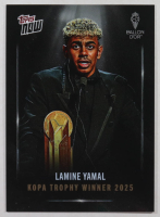 Lamine Yamal 2025 Topps Now Ballon d'Or #6 at PristineAuction.com