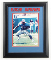 Eddie George Signed Oilers Custom Framed Photo Display (JSA) at PristineAuction.com