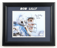 Bob Lilly Signed Cowboys Custom Framed Photo Display Inscribed "HOF 80" (JSA) at PristineAuction.com