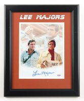 Lee Majors Signed "The Six Million Dollar Man" Custom Framed Photo Display (PSA) at PristineAuction.com